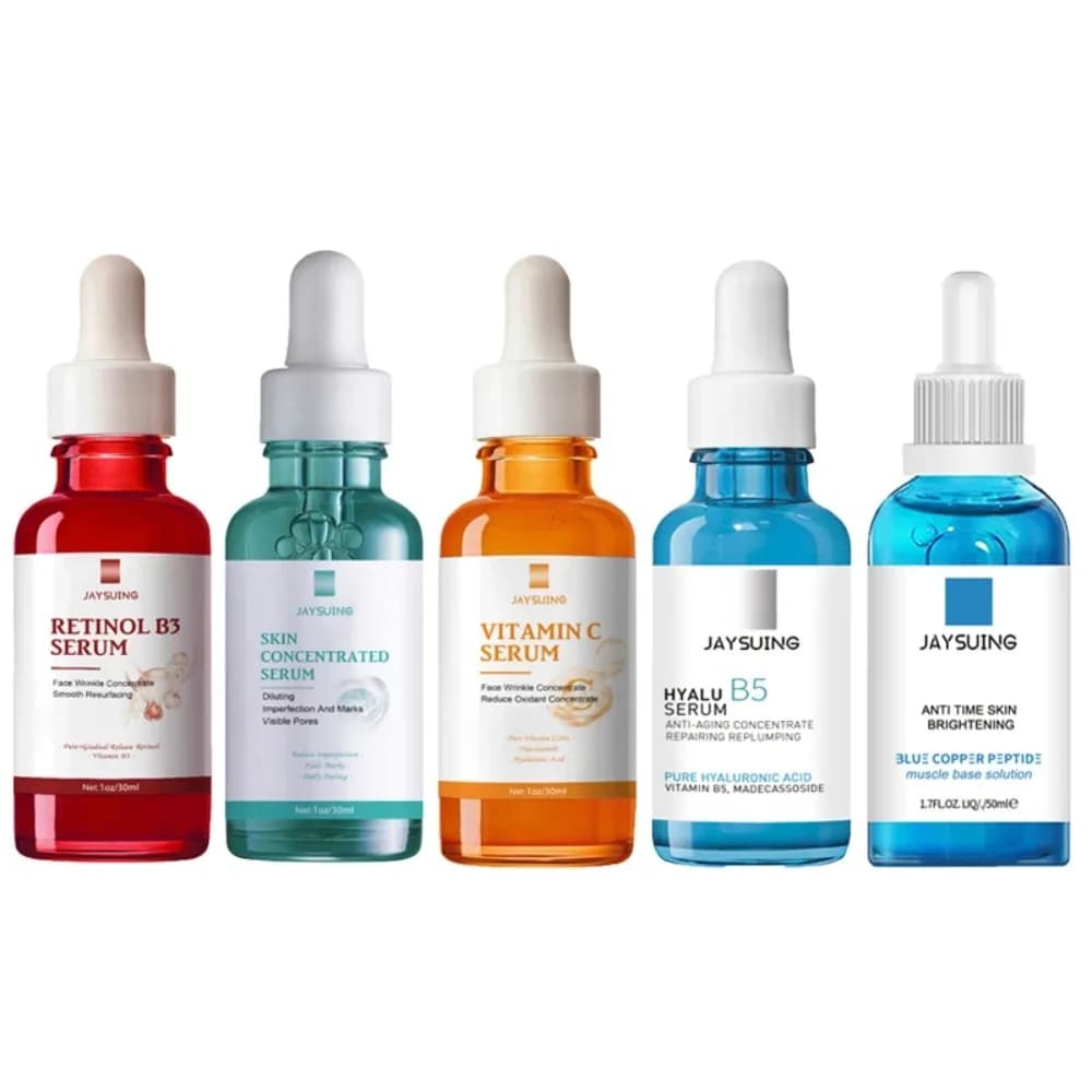 Serum Concentrated Anti Aging Retinol Pure Vitamin B3 Vitamin C Niacinamide Serum Sieri for Face Peptide Base Blue Copper 30ml