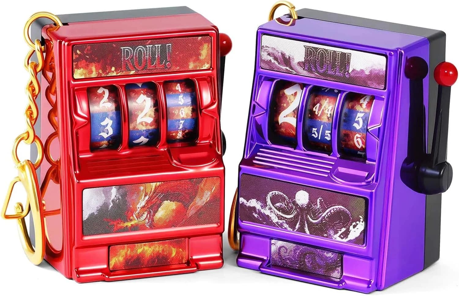 Set di dadi DND, mini dadi per slot machine per giochi di ruolo di Dungeons and Dragons, dadi in plastica unici adatti per giocatori DND