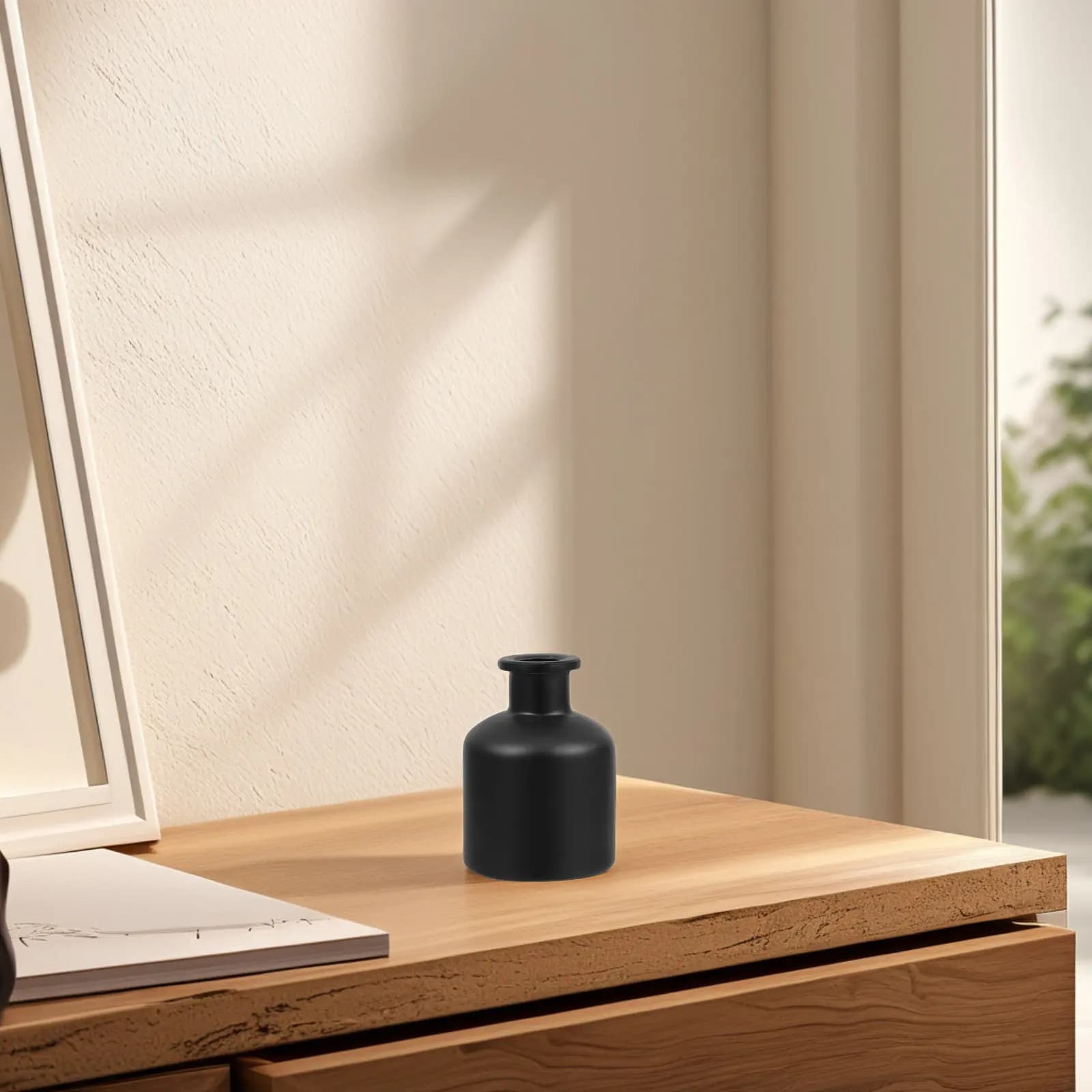 2Pcs Diffuser Bottles Cylindrical Empty Fragrance Diffuser Vases for Desktop Car Wedding Scent Adornment Household