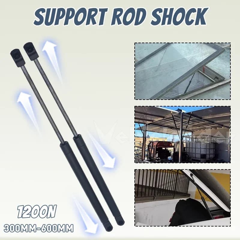 2pcs 1200N 300/350/400/450/500/550/600mm Car Gas Struts Spring Shocks Lift Supports RV Windows Storage Damper Camper Back Window