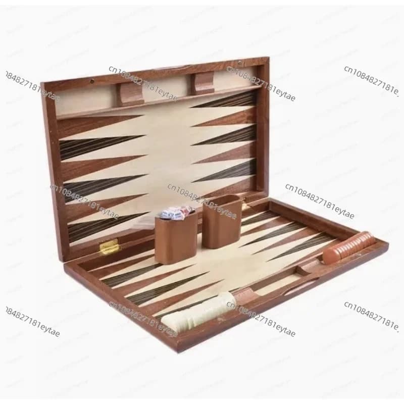 Adatto per set di backgammon da 11 pollici, tavolo da gioco in legno per baccarat, intrattenimento