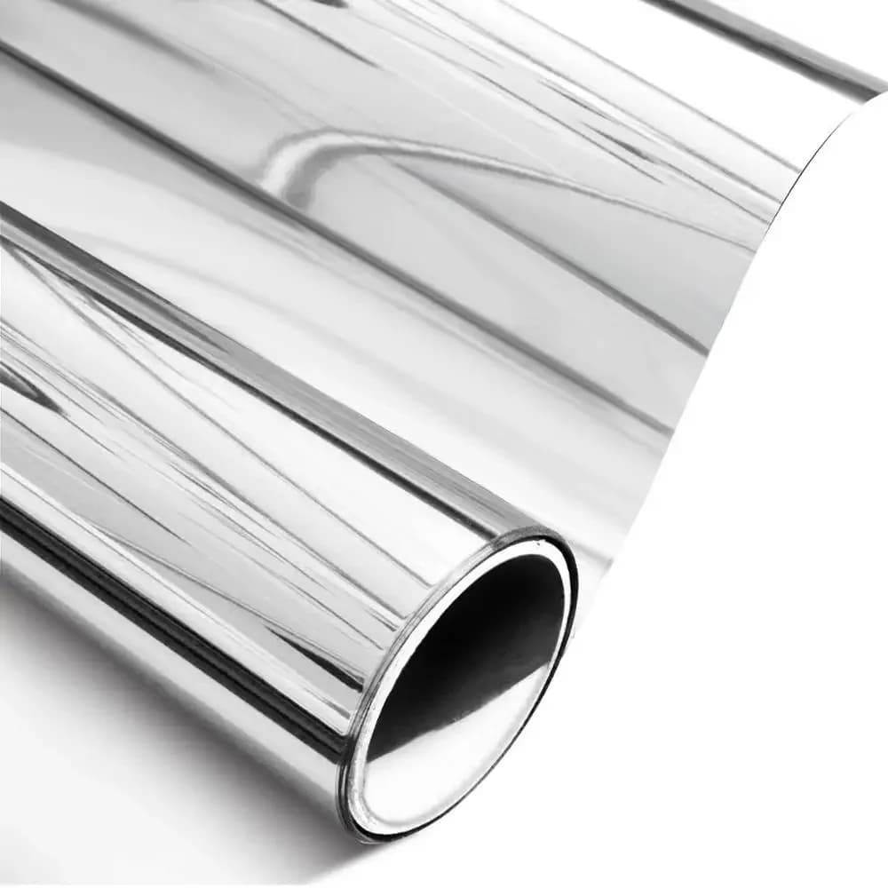 Unidirectional Mirror Window Film Reflexing Film Silver self-adhesive self-adhesive reflective window film Privacy Solar Vinyl Glass Film With Heat Control