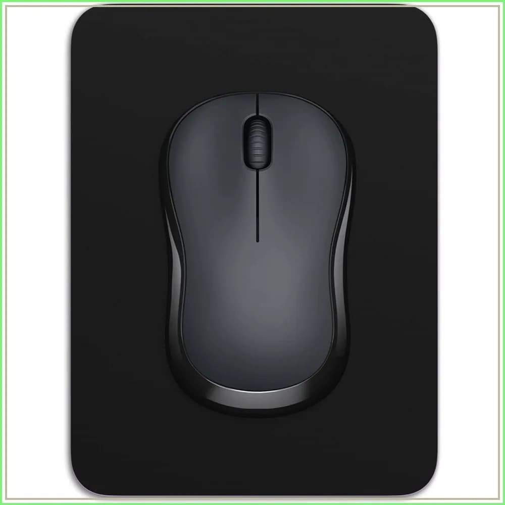 Small Mouse Pad 6x8 Inch, Thick Rubber Non-Slip Portable Washable Mini Mouse Mat for Laptop Keyboard Tray Gaming Work Office Travel Black