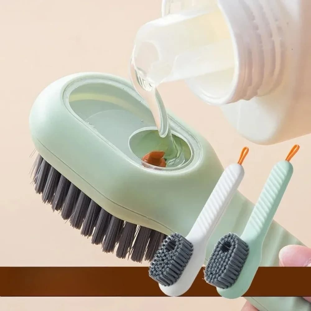 Shoe Cleaning Brush Set Soft Bristle Sneaker Cleaner Brush with Liquid Shoe Cleaner for Shoes Slippers Clothing Care