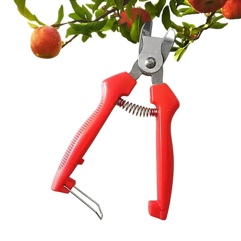 Pruning scissors with curved cutter tools ergonomic gardening manual tools with stainless steel curved design for pears