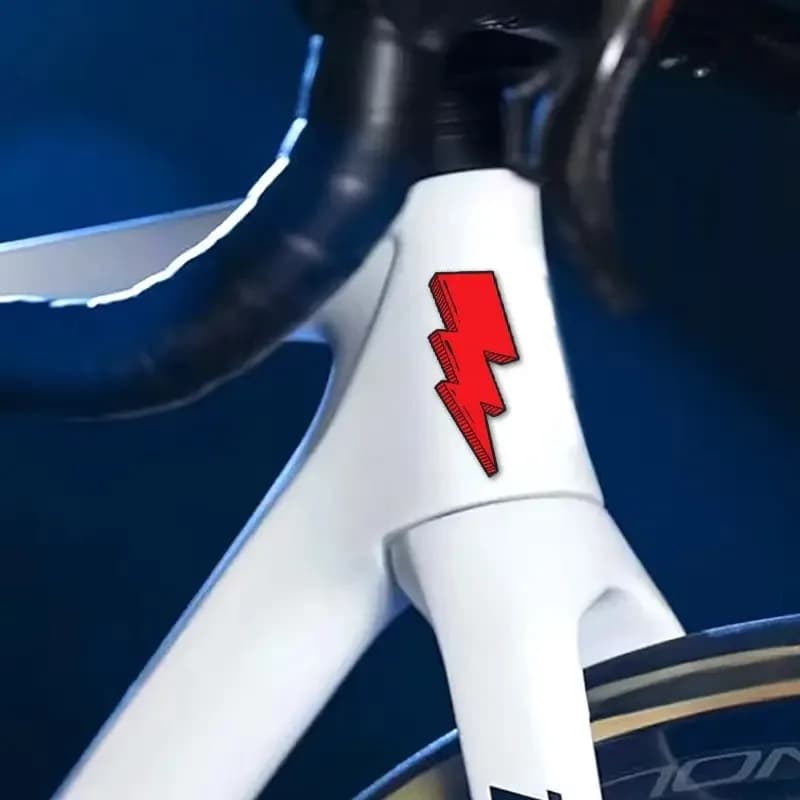 Adesivi Fulmine Adesivo per telaio bicicletta Adesivo personalizzato per caschi da mountain bike e moto Adesivi per decorazioni per biciclette