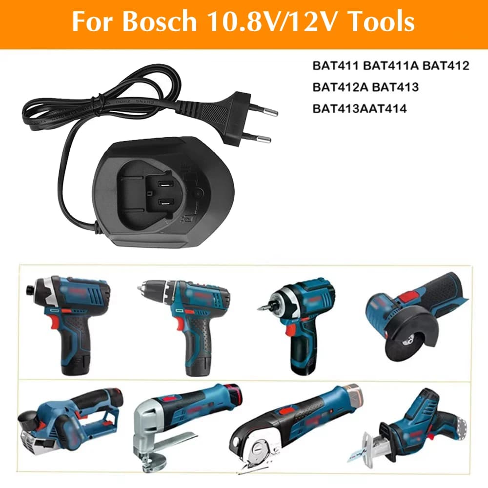 GAL1110CV Caricabatteria agli ioni di litio per Bosch 10.8V 12V BAT411 BAT412 TSR1080 GSR10.8 GSA10.8V GWI10.8V TSR120 GAL1210CV GAL1130CV
