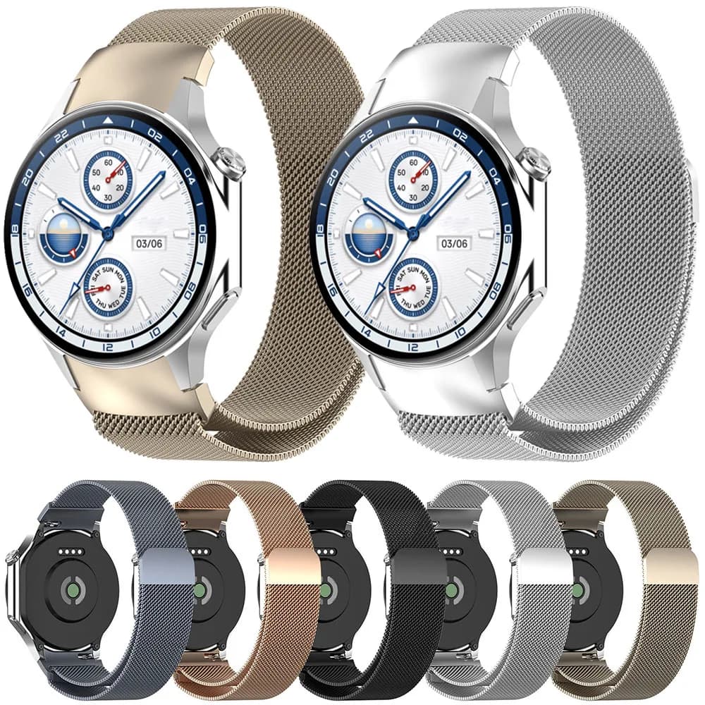 Cinturino in metallo milanese per Oneplus Watch 3 2 2R Cinturino originale ufficiale per OPPO Watch X X2 Accessori braccialetto traspirante