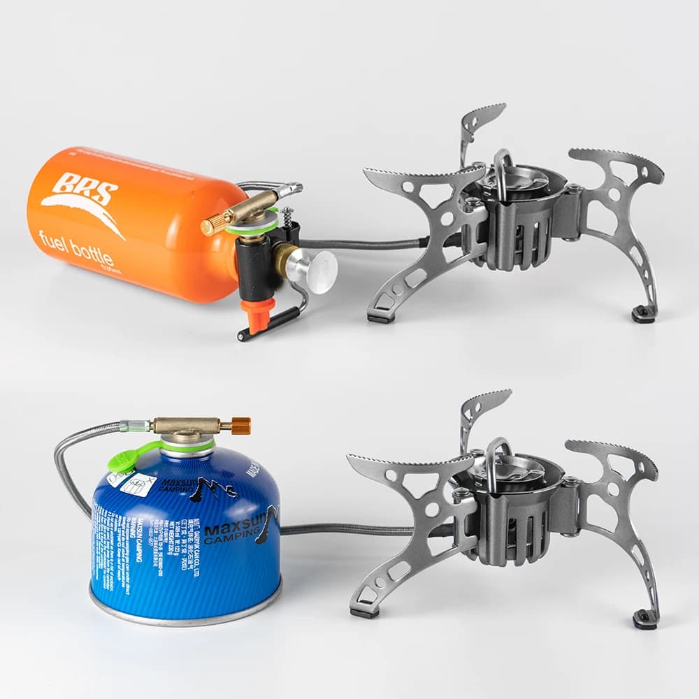 2026BRS-8/8A 4500W Fornello Portatile a Doppio Uso (Olio e Gas) per Esterni, Stufa a Olio Scomponibile per Escursionismo e Campeggio ad Alta Quota