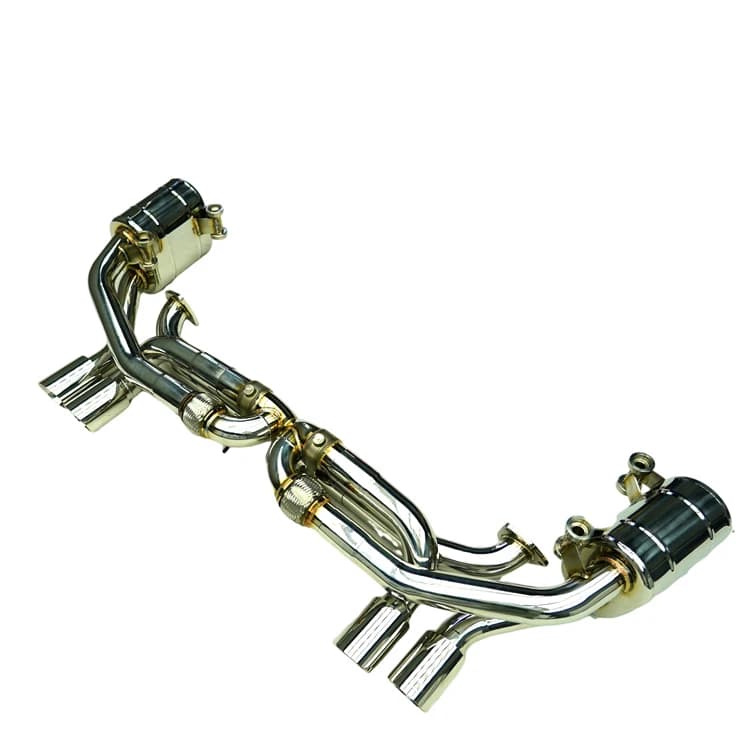Stainless Steel Racing Performance Exhaust Muffler with Car Vacuum Valve for Porsche 991.1 Carrera 3.4L 2011 New Condition