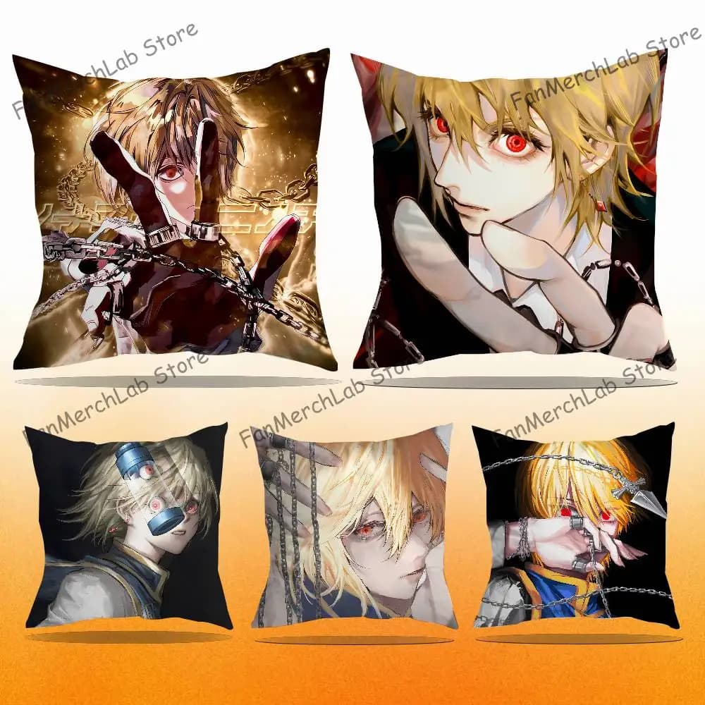 H-HunterS X K-KurapikaS H-Hunter Cuscino per camera da letto, auto, caffetteria, soggiorno e divano, federa decorativa per cuscino