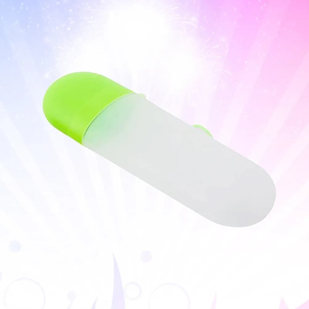 Scatola Portatile per Spazzolino Verde Trasparente in PP, Custodia da Viaggio Multifunzionale per Spazzolino e Dentifricio, Ideale per il Campeggio