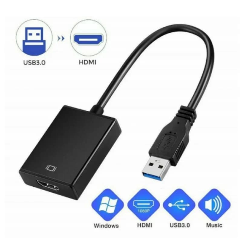 USB 3.0 to HDMI Female Adapter High Definition Conversion Cable for Laptop TV Projector Graphics Card Accessory