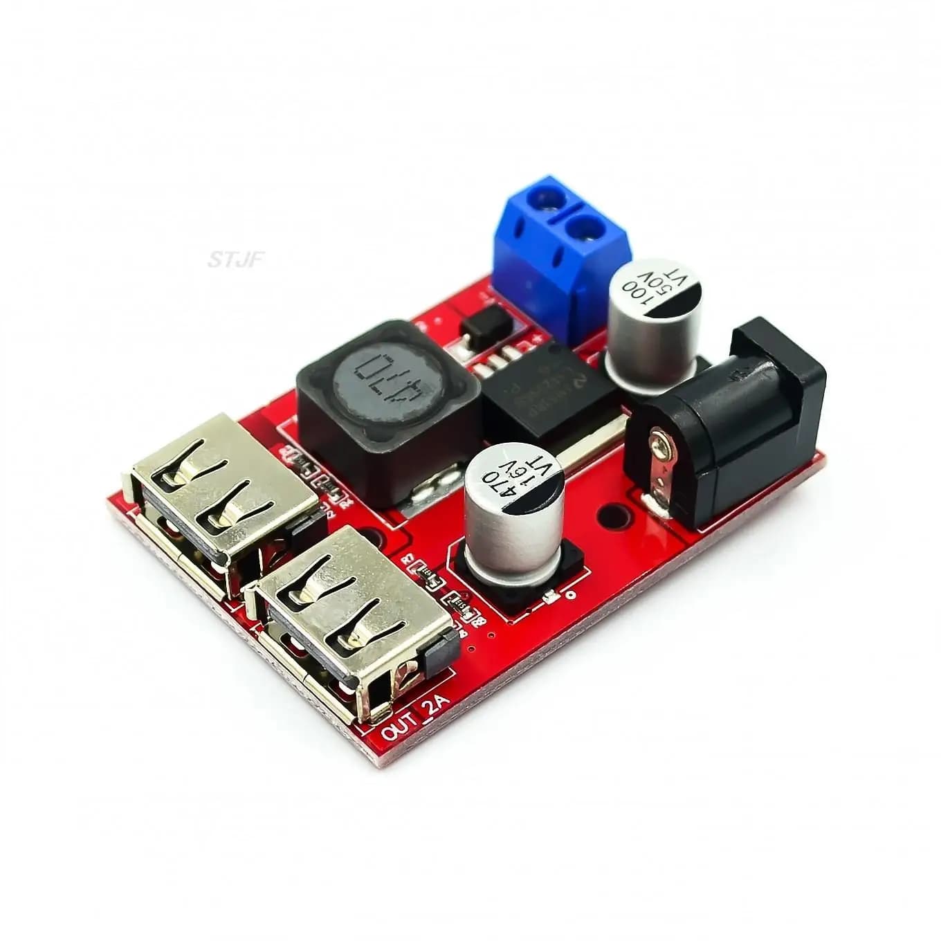 Dual USB DC-DC 9V 12V 24V 36V to 5V 3A Step Down Buck Converter Board Car Charger Solar Power Module