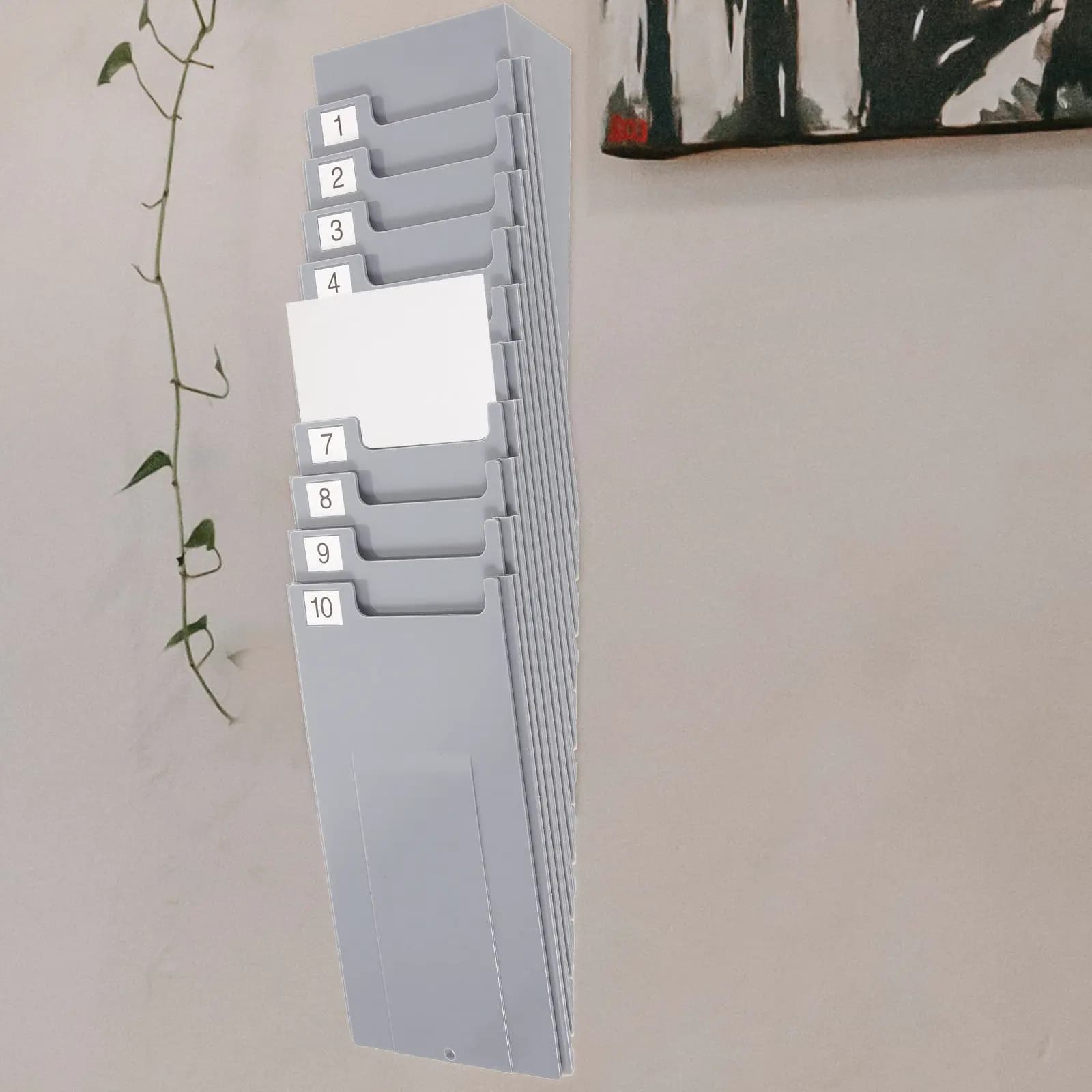 Robusto Porta Tessere in Plastica per Carte di Presenza, Etichette e Carte Merci - Organizzatore per Ufficio, Scuola, Cucina