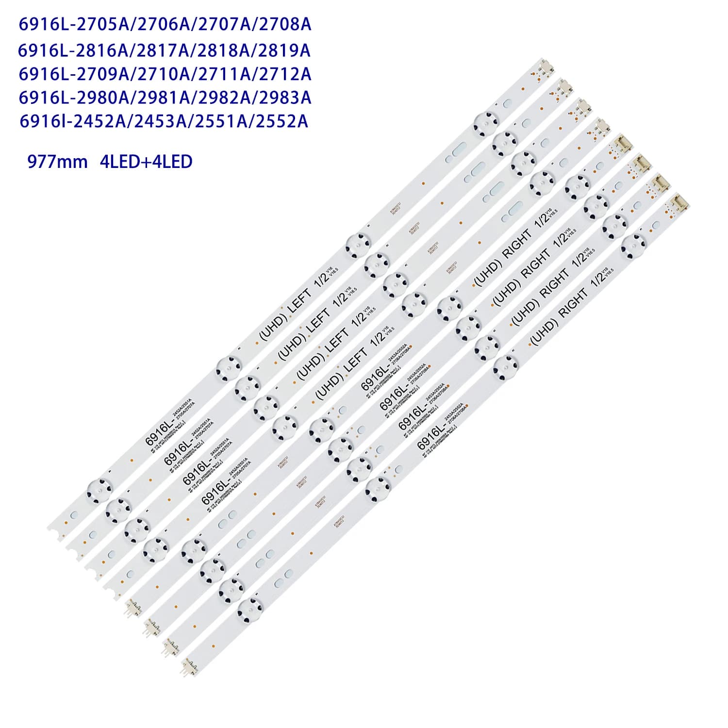 LED backlight strip for 6916L-2709A 2710A 2711A 2712 49LH5100 49LJ510M 49LH570 49LH595V 49LH595T 49LH510V 49UH650 49UH610V-ZB
