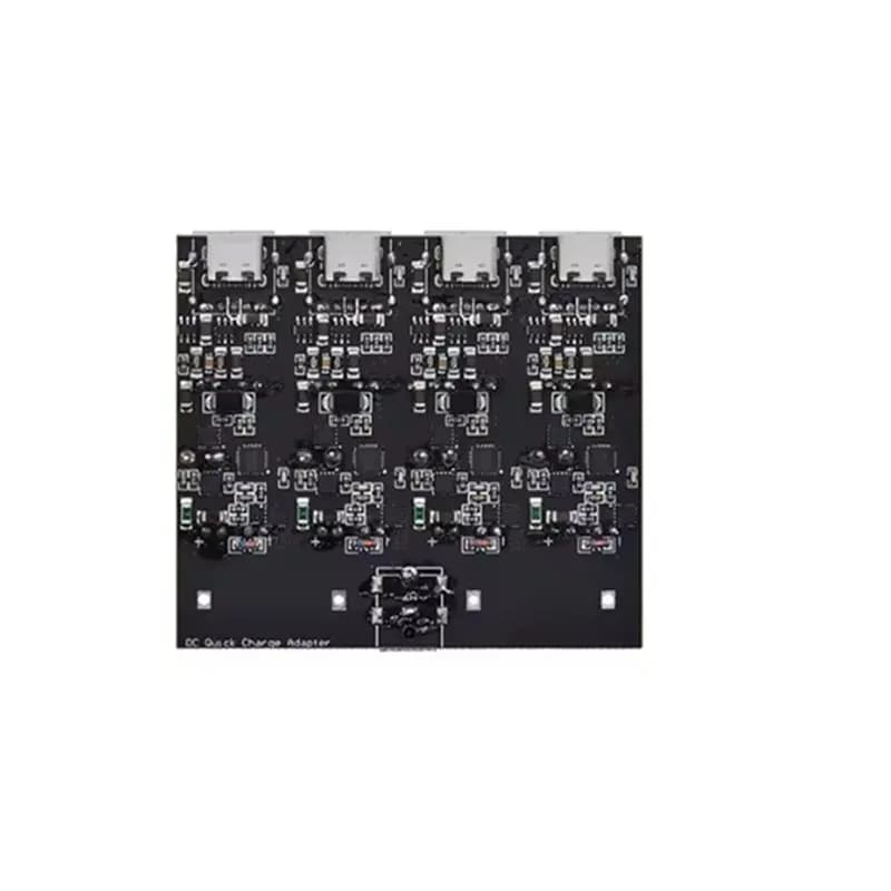 DT21 QC4.0 QC3.0 4 Way USB Type-C Quick Charge Adapter, 24W Fast Charge Motherboard for Solar Panel Car Charging