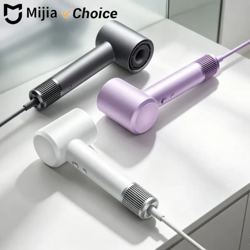 Mijia Electric Hair Dryer H501 High Speed Negative Ions 110,000 Rpm Professional Care Hair 62m/s Wind 1600W Home Hair Dryer