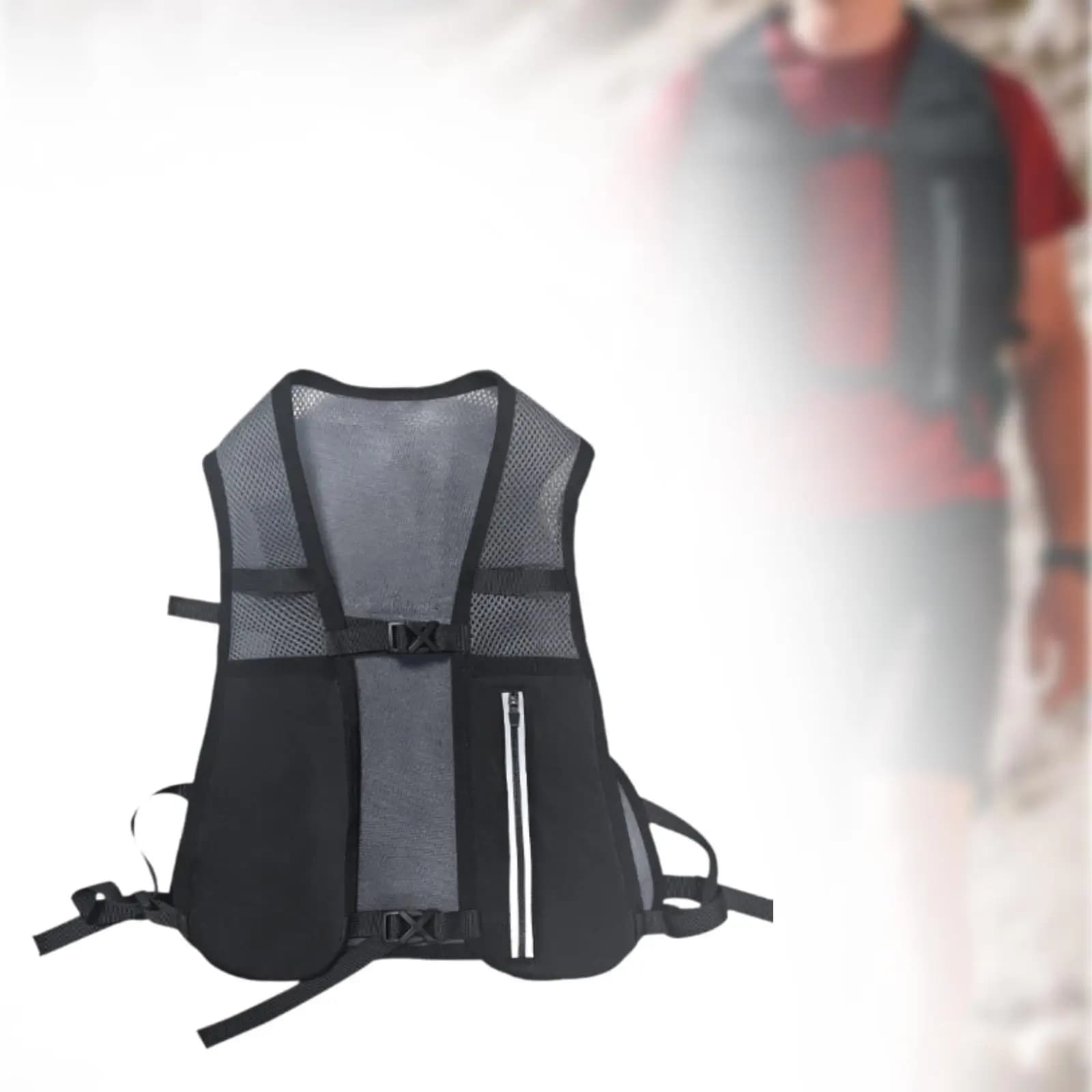 Gilet Idratazione Multitasche Leggero e Traspirante per Corsa, Ciclismo, Trail e Arrampicata