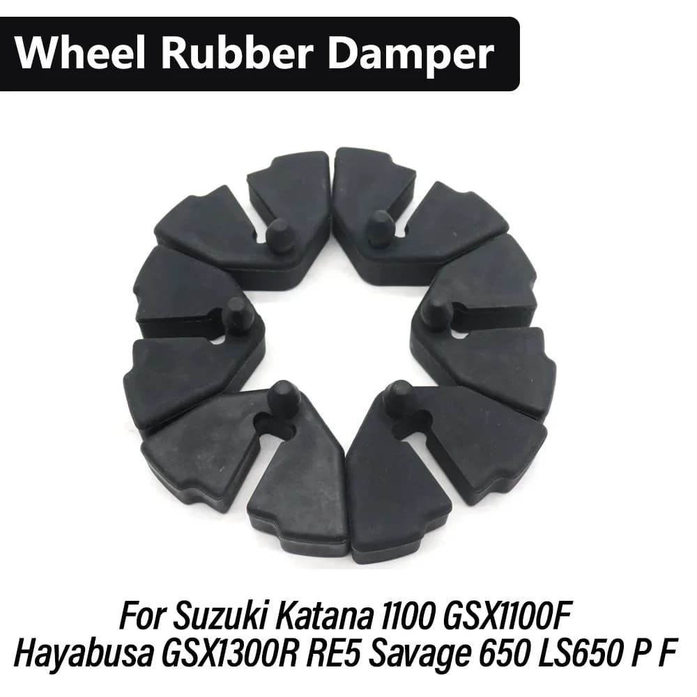Tampone Ammortizzatore in Gomma per Suzuki Katana 1100 GSX1100F Hayabusa GSX1300R RE5 Savage 650 LS650 P F, Gomma per Tamburo Ruota Posteriore