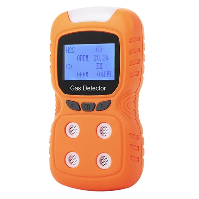 -A90P Sensore di allarme portatile Rilevatore di gas 4 in 1 per ossigeno, combustibili, solforuro di idrogeno, monossido di carbonio Spina americana