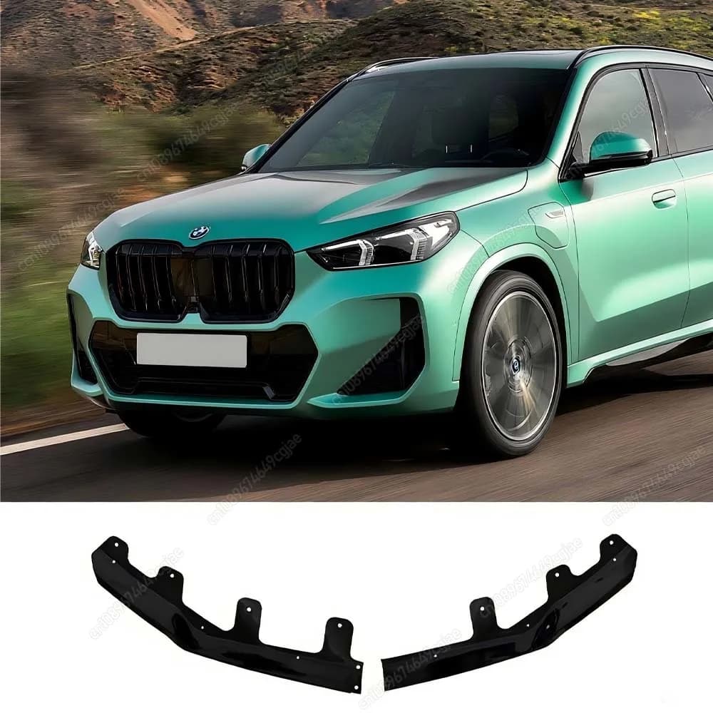 Paraurti anteriore Labbro Deflettore Splitter Mento Diffusore Spoiler Tuning Per BMW X1 U11 iX1 M-Sport 2022-2025 ABS Gloss Nero Body Kit