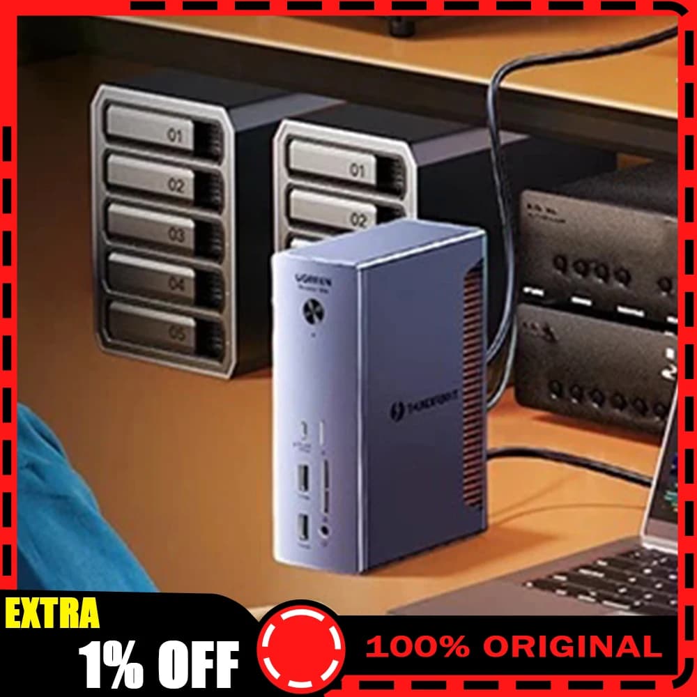 UGREEN U715-45790 Expansion Dock USB Typec HDMI 4K 80/120Gbps High‑Speed Transmission 6G File Transfers Laptop Docking Stations