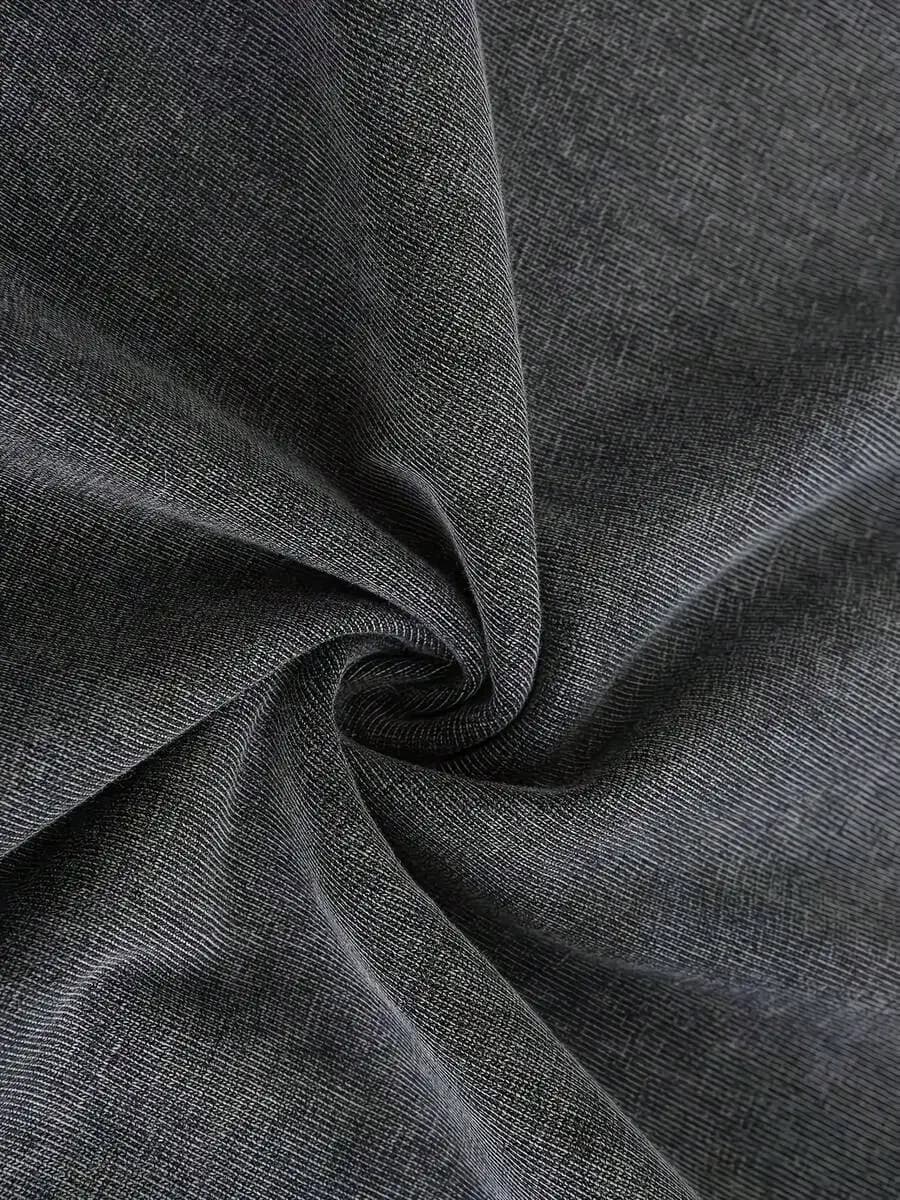 Men’s 290G 100% Cotton Washed Denim Shorts, Elastic Waist With Drawstring, 80s Inspired Vintage Casual Short