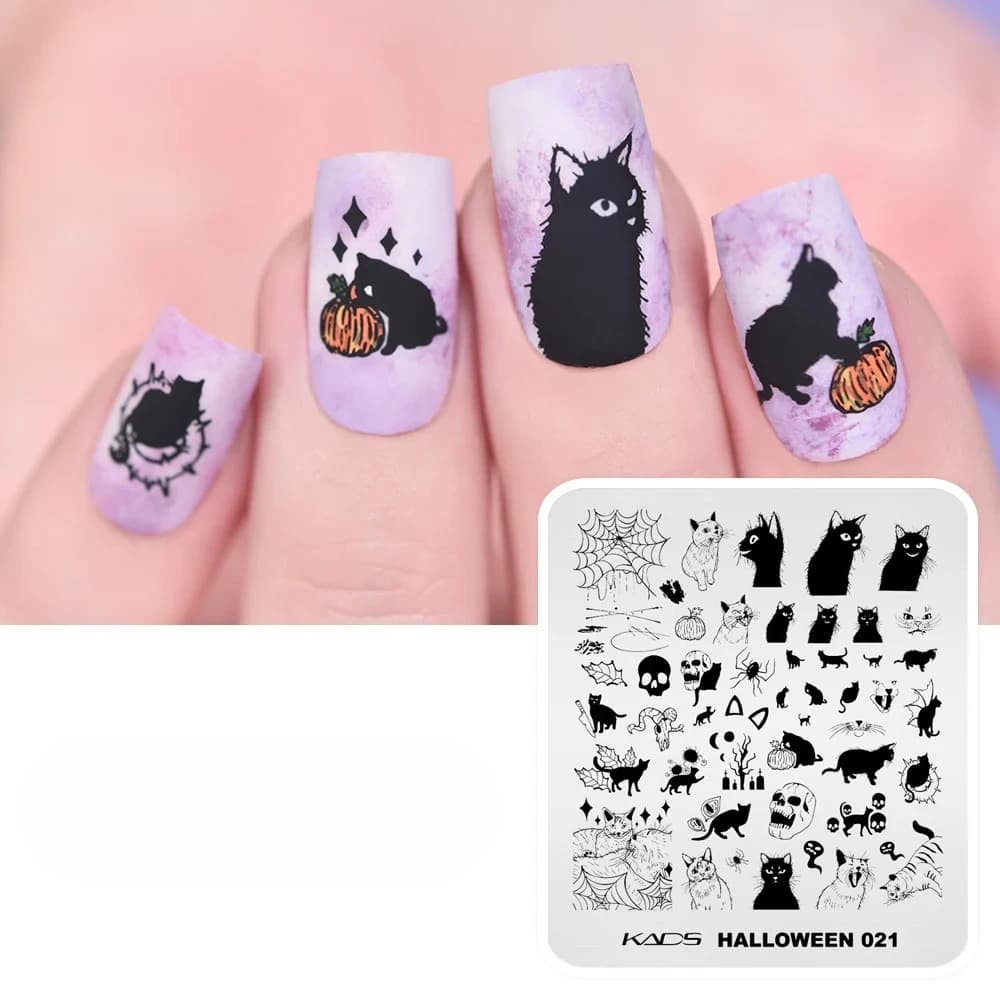 1PC Nail Stamping Piastra Decorazione artistica Usa Nail Stamper Gel Polish Design Modelli Presse Punte per unghie Manicure Modelli fai da te