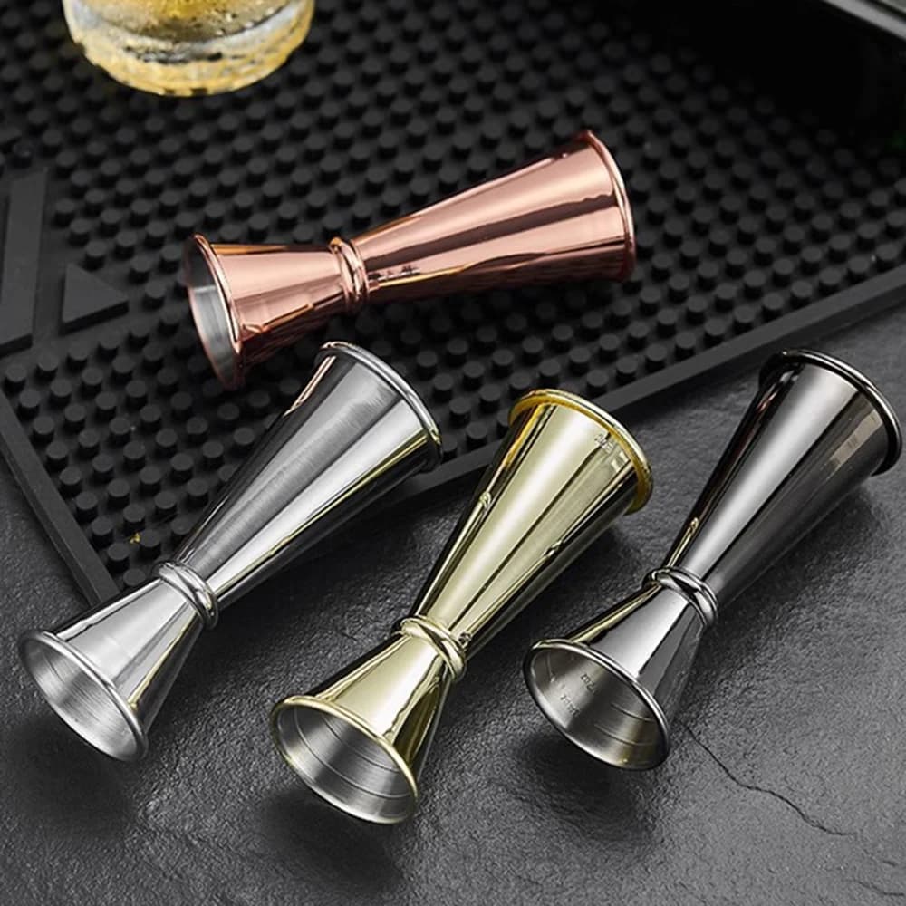 Nuovo doppio colpo misurino in acciaio inossidabile misurino cocktail shaker bevanda spirito misura Jigger cucina bar utensili da bar