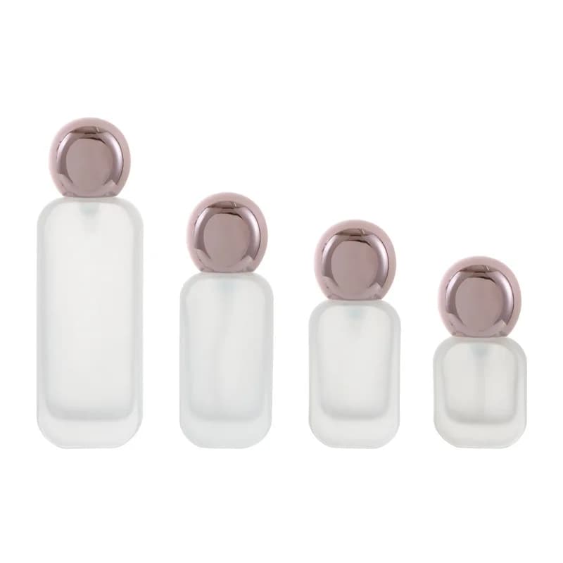 Flacone spray in vetro 20ml-120ml Contenitore per spruzzatore di nebbia di olio essenziale Bottiglia per lozione crema Bottiglia per pompa riutilizzabile da viaggio per lozione