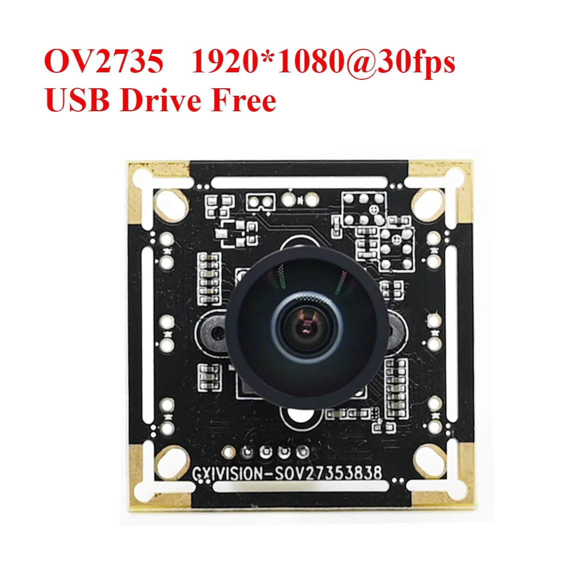 OV2735 30fps 1080P USB Camera Module Auto dispenser without driver Webcam, facial recognition, Windows Linux support Android Raspberry Pi