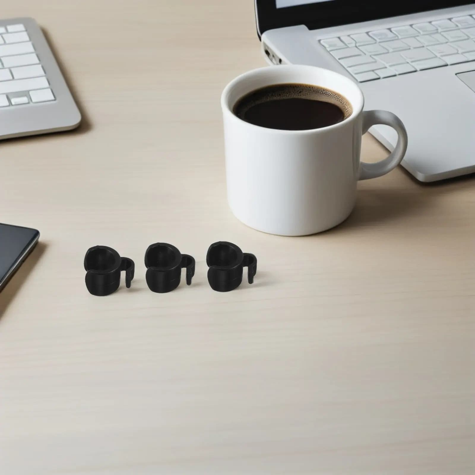 30 Pezzi Clip per Cavi Microfono in Plastica, Organizzatore per Supporto Microfono da 20mm, Gestione Cavi, Trasmissione Live, Treppiede, Asta Selfie