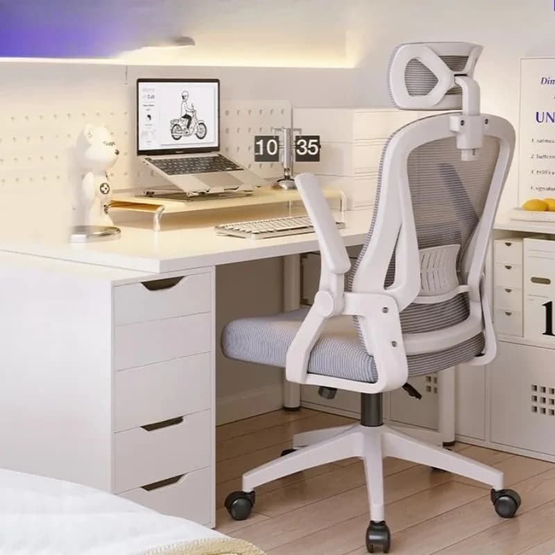 Sedia da gaming regolabile, sedia relax stile racing, cuscino lombare 3D, base ergonomica, rete traspirante, spugna morbida, silla gamer