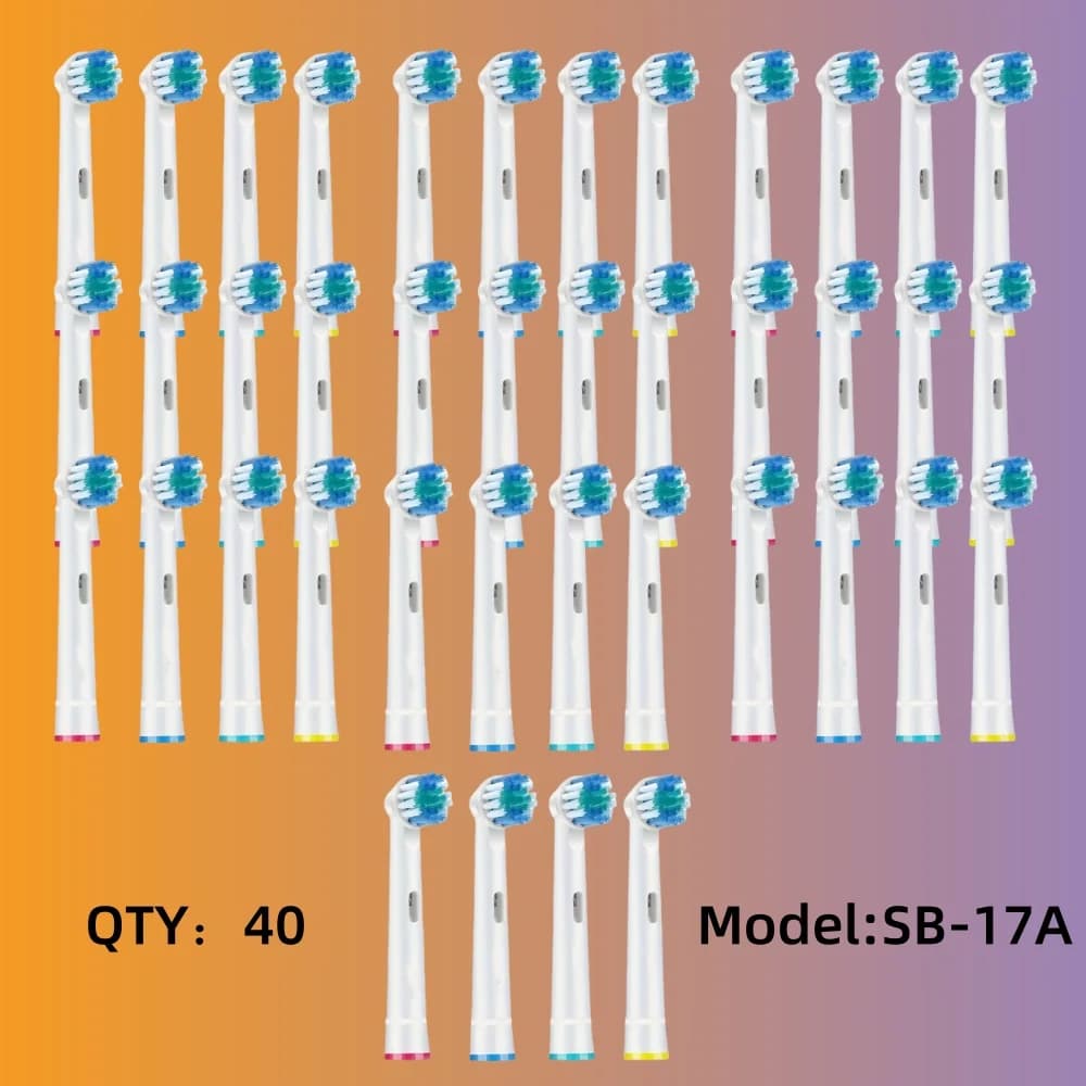40/80 pz Set Lotto Testine per spazzolino elettrico di ricambio per modelli Oral B D25 D30 D32 D18 OralB PRO Assistenza sanitaria per la famiglia Natale