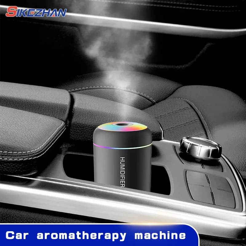 180ML Mini Air Humidifier USB Aroma Diffuser Essential Oil Purifier Mist Maker Colorful Lights humidificador For Home Car Office