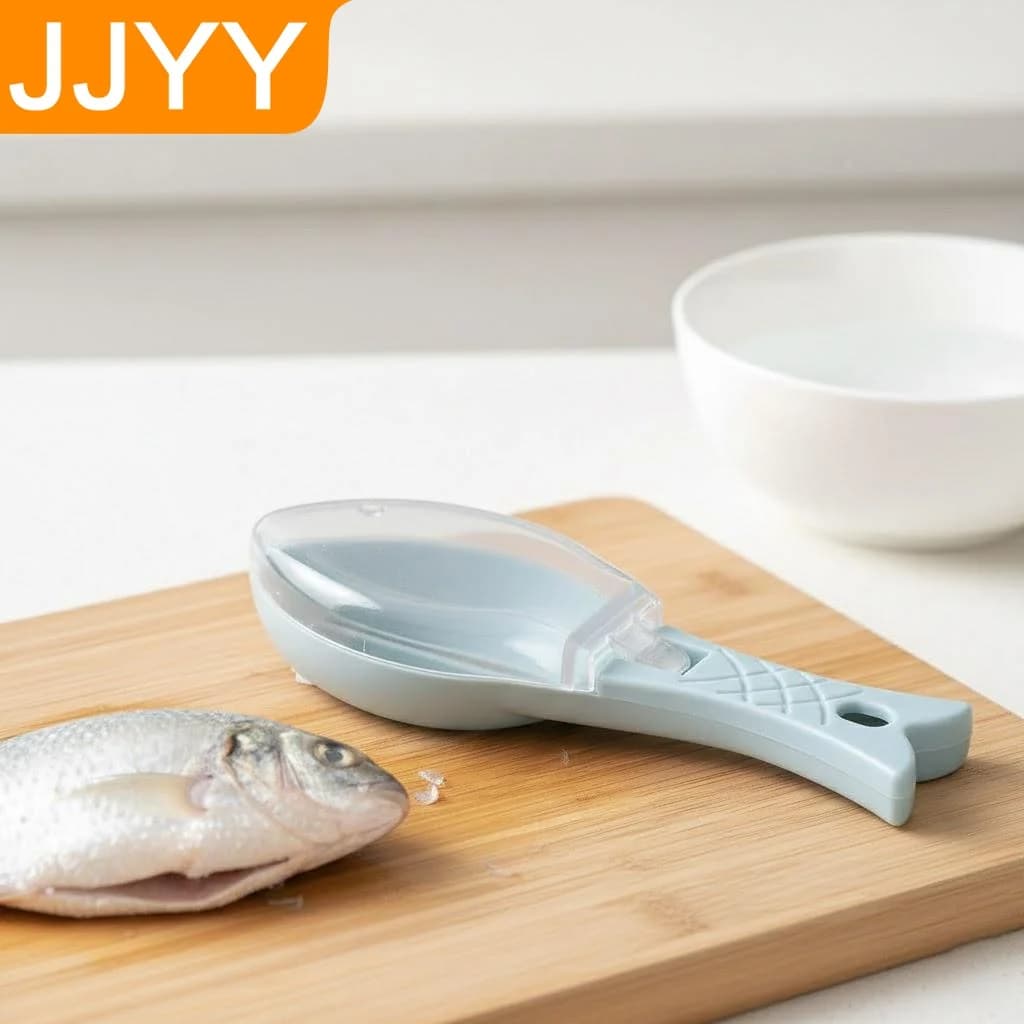 Raschietto per squame di pesce, strumento da cucina, spazzola per la rimozione della pelle del pesce, gadget per la pulizia dei frutti di mare per uso domestico