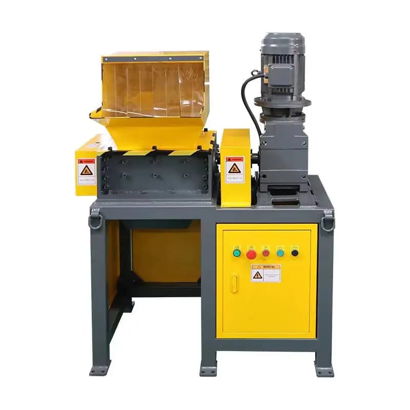 Dual-Axis Shredder Brown Sugar Block Wood Lunch Crusher Glucose Bottle Syringe Industrial Waste Knife Box