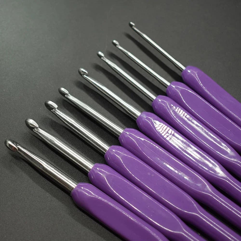 8 pezzi uncinetti set punti manico ferri da maglia tessitura ricamo artigianato cucito strumenti per tessitura accessori