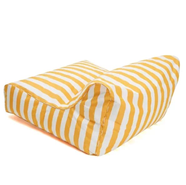 outdoor striped pool chair waterproof and UV-proof Japanese fabric bean bag sofa cover sun floating bean bag