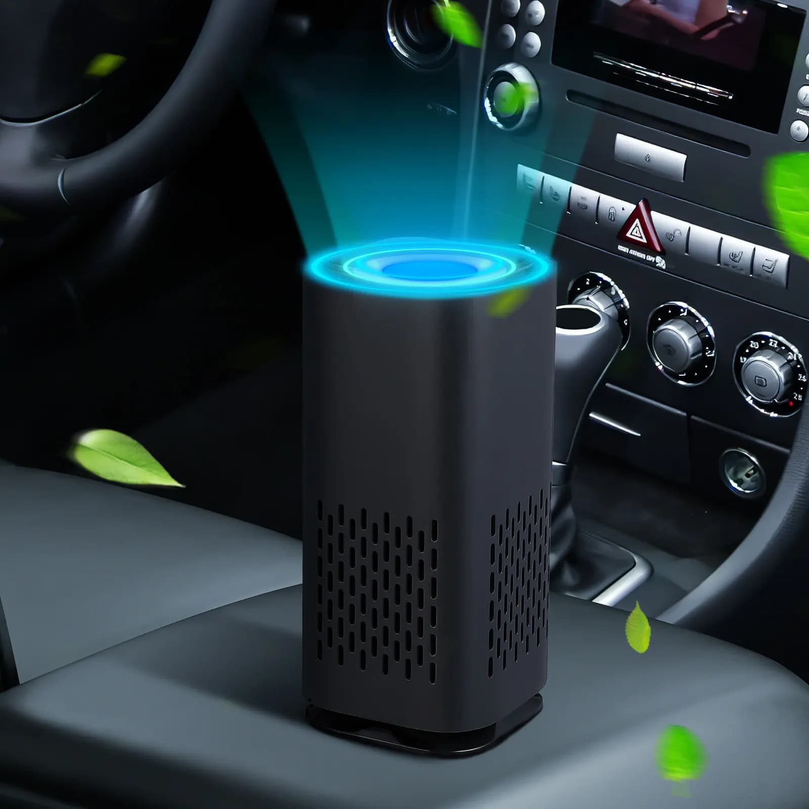 Purificatore d'Aria Ionico per Auto, Casa e Ufficio, Generatore di Ioni Negativi Portatile, Tecnologia Anionica, Filtro per Polvere e Fumo