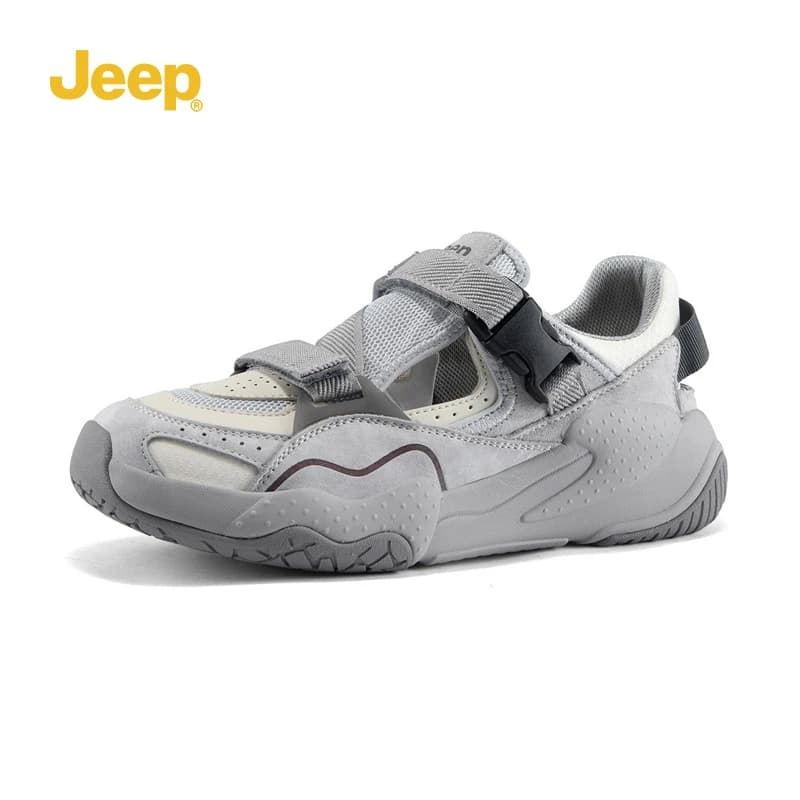 Men's Casual Jeep Sandals with Design Drilled, Beach Sneakers, Trekking Sandals and Hiking