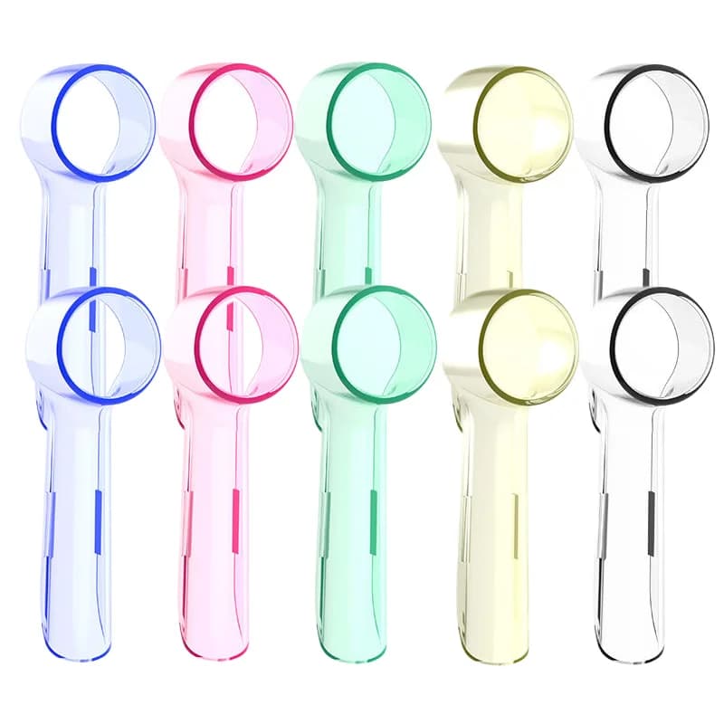 Toothbrush Dustproof Covers Caps Compatible with Oral B Electric Toothbrush Round Replacement Brush Heads Protector 5 Colors