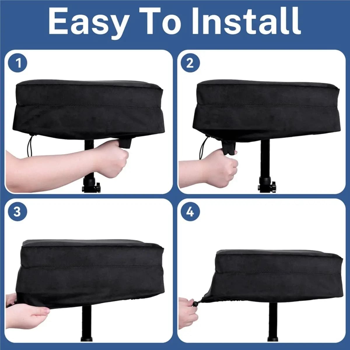 [NEW] Knee Scooter Pad Cover - Soft and Comfortable Memory Foam Cushion, Walker Accessory for Knee Roller, Universal Fit