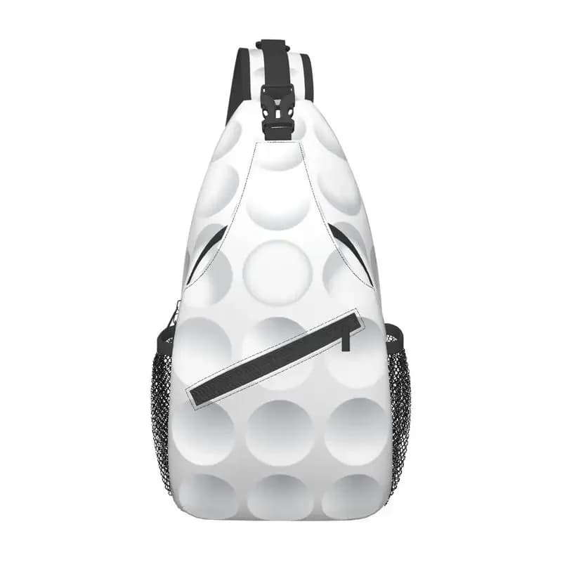 Borse a tracolla con motivo pallina da golf personalizzate Zaino da uomo con tracolla sul petto, zaino da viaggio per escursionismo