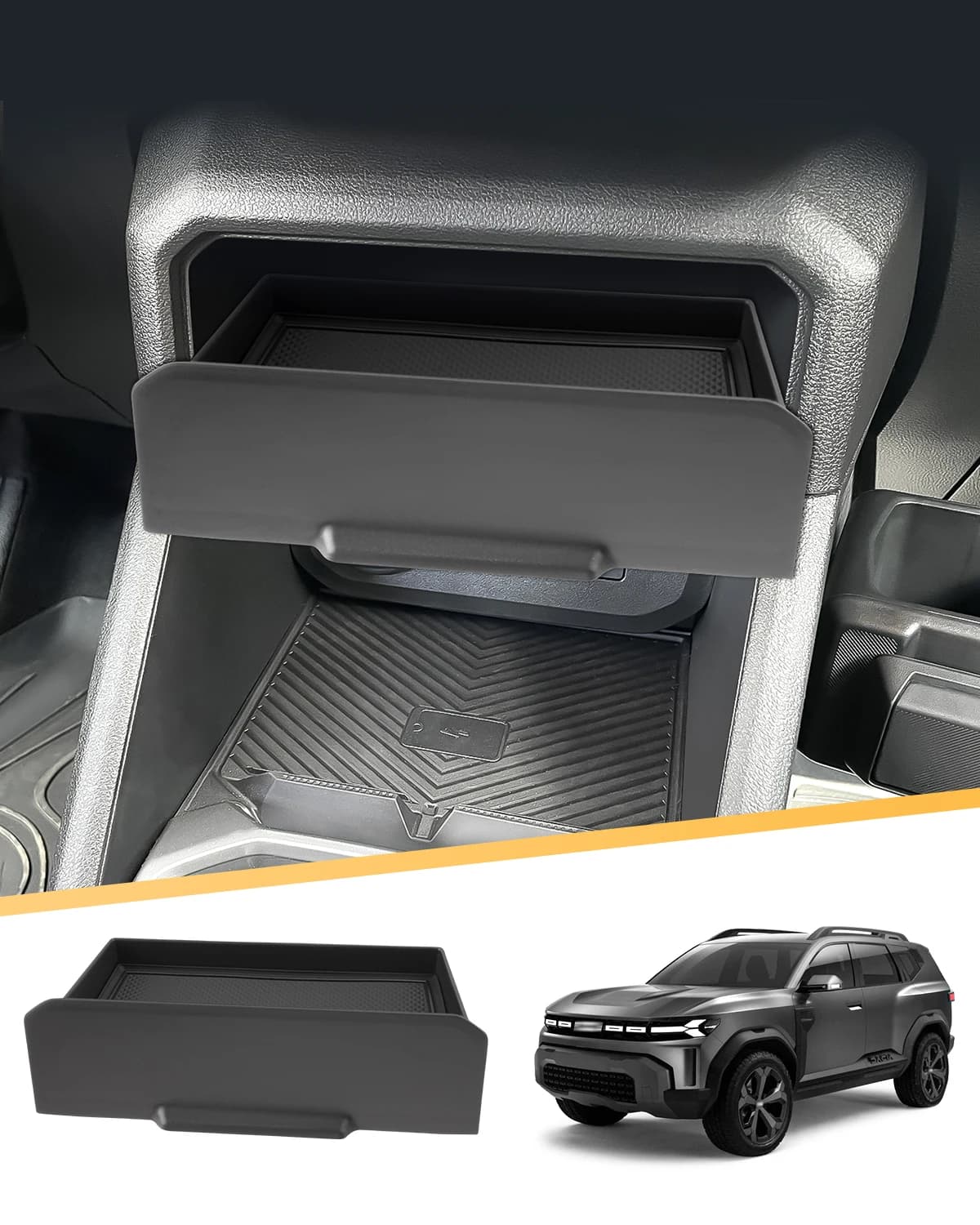 Box portaoggetti centrale per auto per Dacia Duster 3 2024 2025 2026 Contenitore di controllo centrale per auto Dacia Duster 3 2025 Accessori