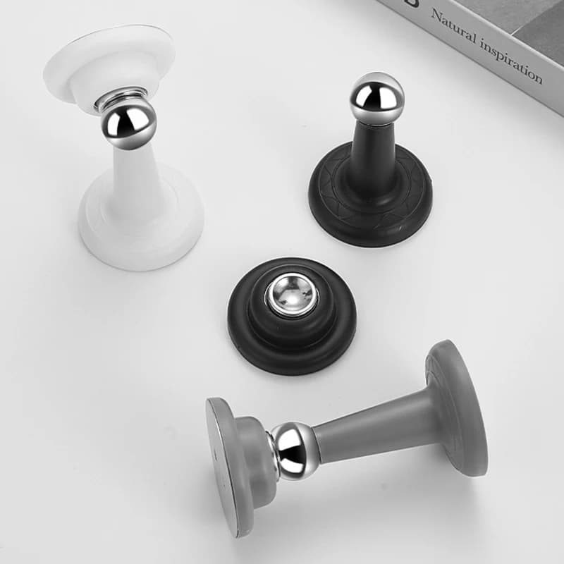 Forte aspirazione magnetica silenziosa Camera da letto domestica Aspirazione per porta con punzonatura libera Fermaporta anticollisione Aspirazione per pavimento in silicone