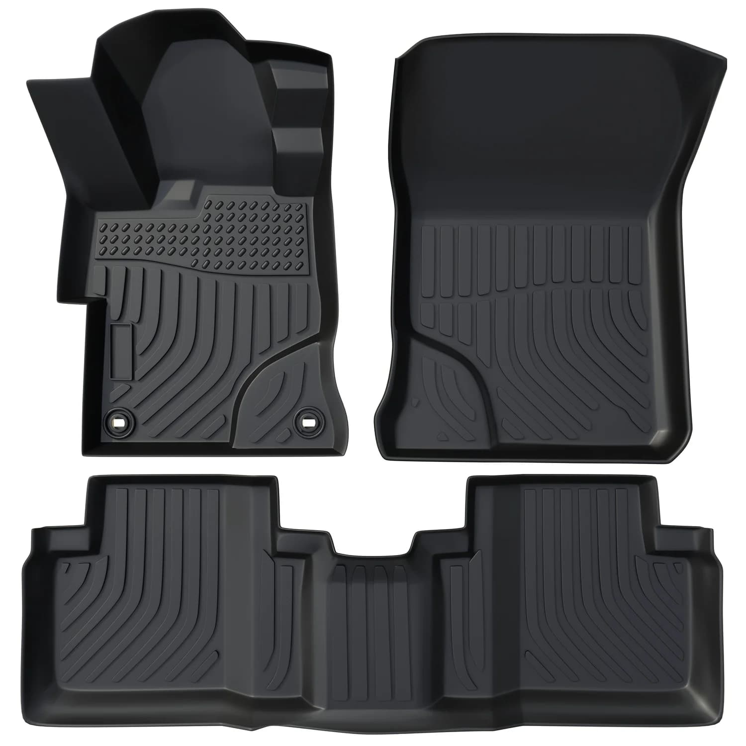 Tappetini Auto Orealauto di Ricambio per Honda Civic 2012-2015 5 Posti, Durevoli, Inodori, Anteriori e Posteriori, Resistenti, in Moquette con Vano Portaoggetti
