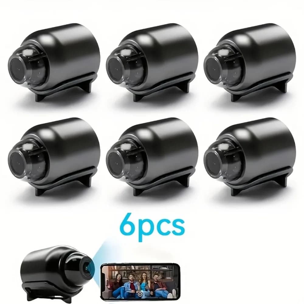 1080P wireless security camera – Night vision and motion warnings | Discreet surveillance for Interior: Home, Office and Travel