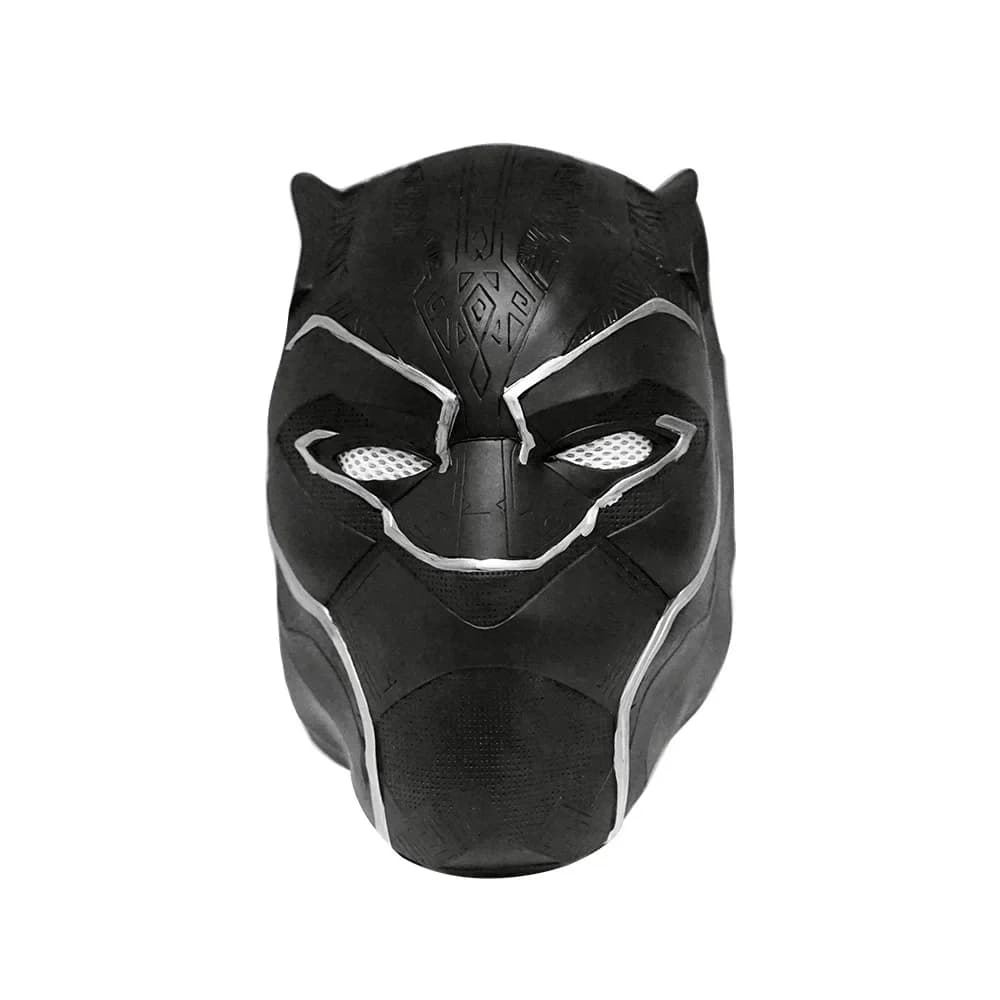 Anime Black Panther Supereroe Maschera Cosplay Maschera di pantera in lattice Casco cosplay Maschera a pieno facciale Costume cosplay per feste di Halloween
